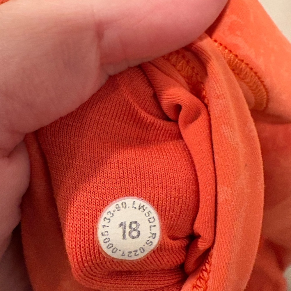 Lululemon Wunder Train High-Rise Crop 23"
Crunch Warm Coral Size 18 - Picture 12 of 12